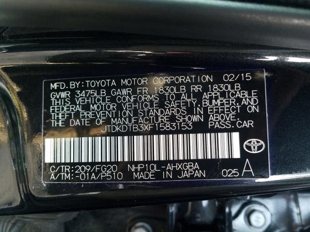 2015 TOYOTA PRIUS C JTDKDTB3XF1583153