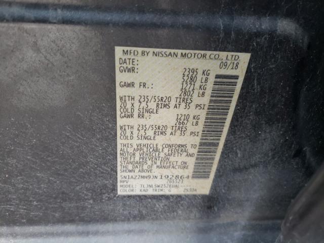 2018 NISSAN MURANO S 5N1AZ2MH9JN192864