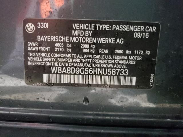 2017 BMW 330 XI WBA8D9G56HNU58733
