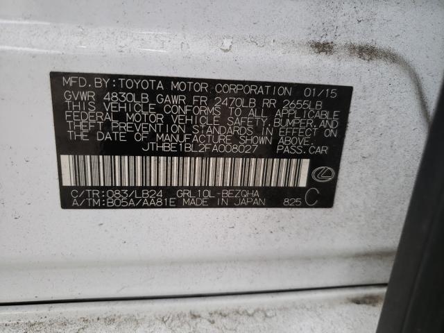 2015 LEXUS GS 350 JTHBE1BL2FA008027