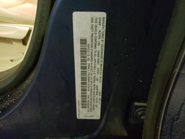 2011 VOLKSWAGEN JETTA TDI 3VWLL7AJXBM131504