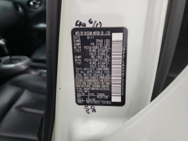 2011 NISSAN JUKE S JN8AF5MR9BT023520