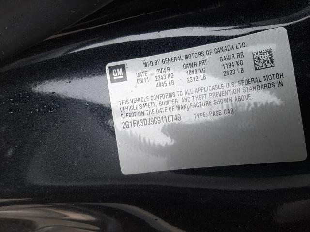 2012 CHEVROLET CAMARO 2SS 2G1FK3DJ9C9110749