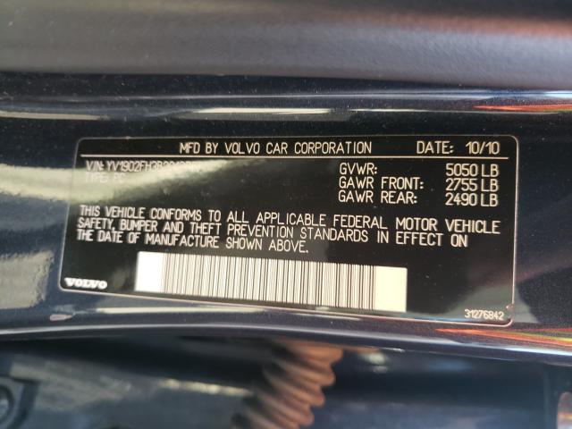 2011 VOLVO S60 T6 YV1902FH3B2013777