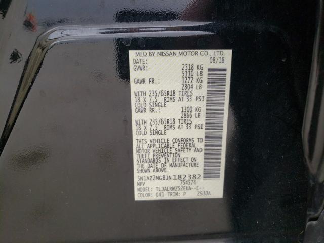 2018 NISSAN MURANO S 5N1AZ2MG8JN182382