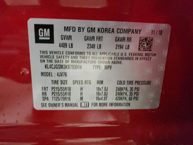 2019 BUICK ENCORE ESS KL4CJGSM3KB793914