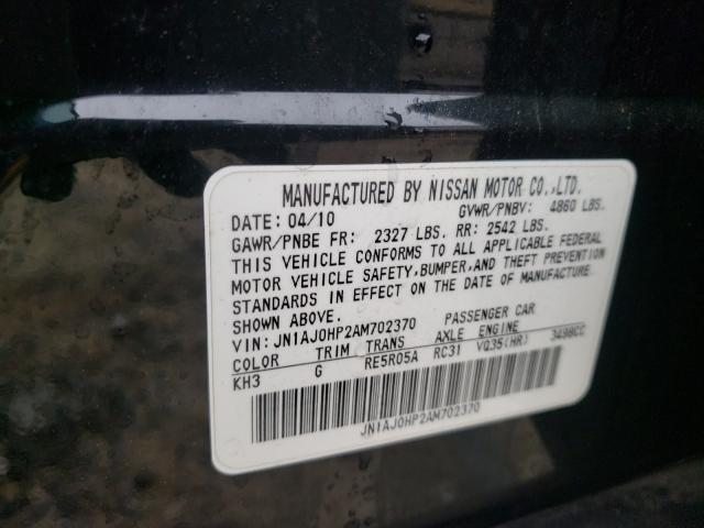 2010 INFINITI EX35 BASE JN1AJ0HP2AM702370