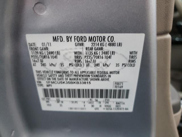 2011 FORD ESCAPE HYB 1FMCU5K35BKB33815
