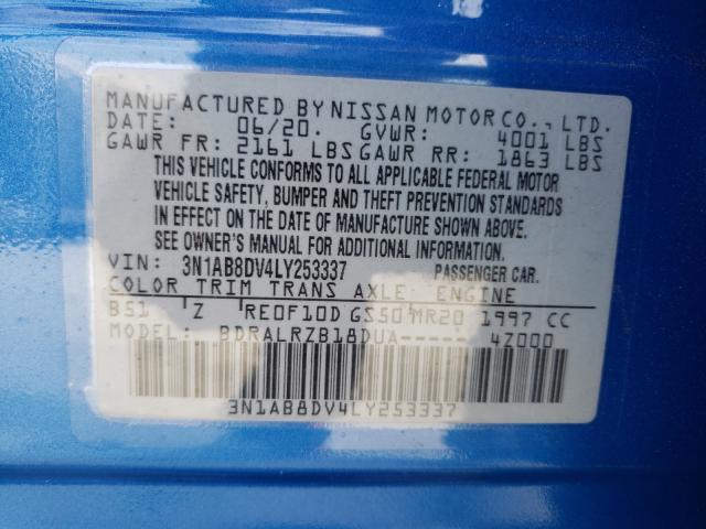 2020 NISSAN SENTRA SR 3N1AB8DV4LY253337