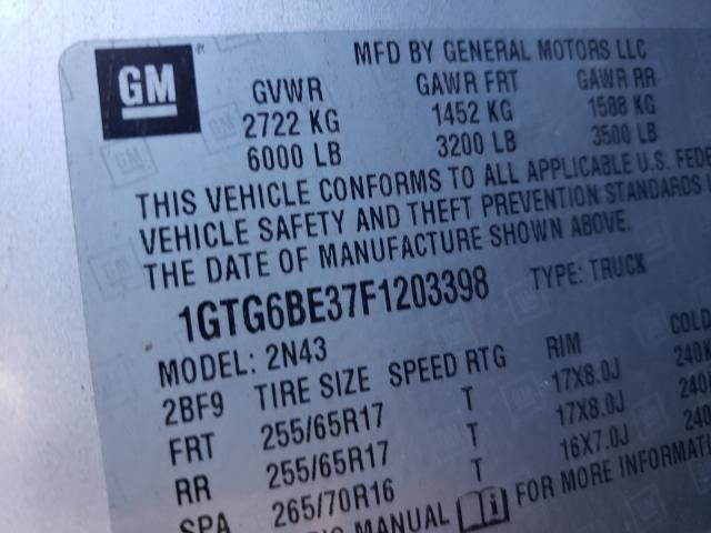 2015 GMC CANYON SLE 1GTG6BE37F1203398