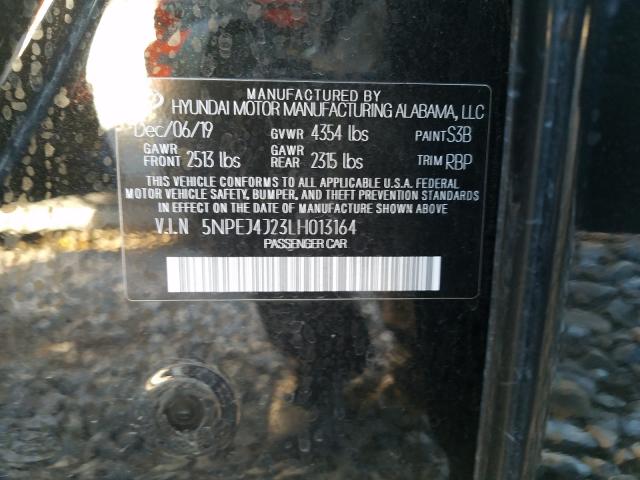 2020 HYUNDAI SONATA SEL 5NPEJ4J23LH013164
