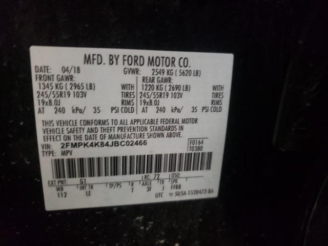 2018 FORD EDGE TITAN 2FMPK4K84JBC02466