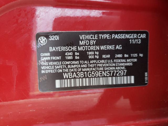 2014 BMW 320 I WBA3B1G59ENS77297