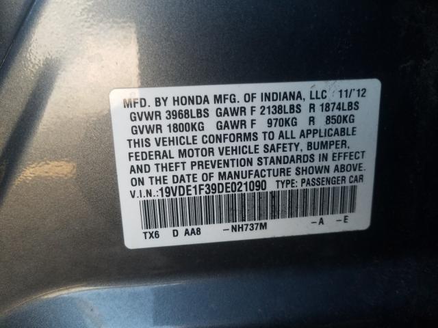 2013 ACURA ILX 20 19VDE1F39DE021090