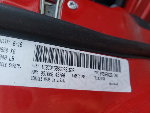 2016 DODGE DART GT SP - 1C3CDFGB6GD791637