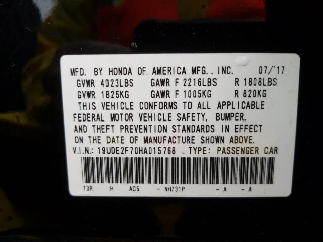 2017 ACURA ILX PREMIU 19UDE2F70HA015768