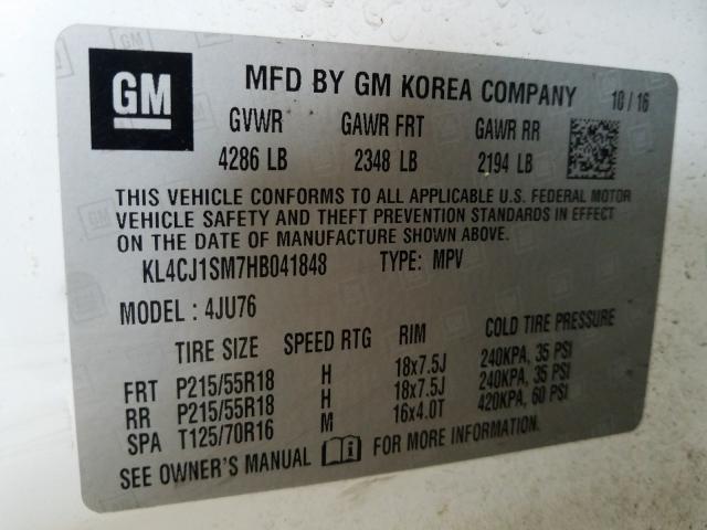 2017 BUICK ENCORE SPO KL4CJ1SM7HB041848