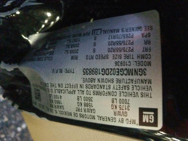 2013 CHEVROLET AVALANCHE 3GNMCGE02DG189835