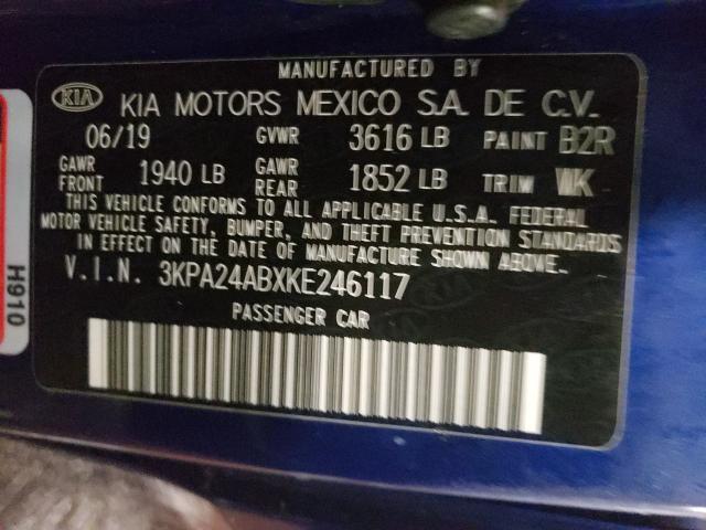 2019 KIA RIO S 3KPA24ABXKE246117