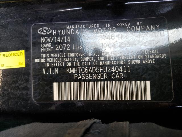 2015 HYUNDAI VELOSTER KMHTC6AD5FU240411