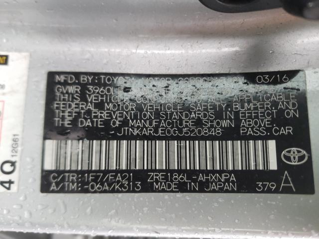 2016 TOYOTA SCION IM JTNKARJE0GJ520848