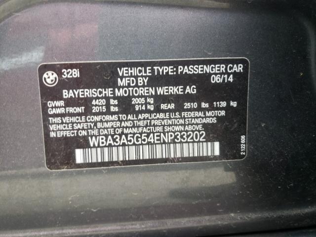 2014 BMW 328 I WBA3A5G54ENP33202