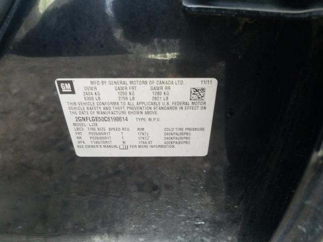 2012 CHEVROLET EQUINOX LT - 2GNFLGE50C6198614
