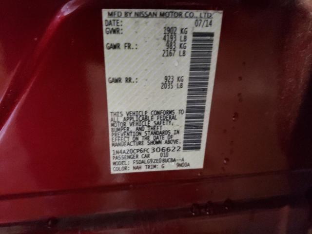 2015 NISSAN LEAF S 1N4AZ0CP6FC306622