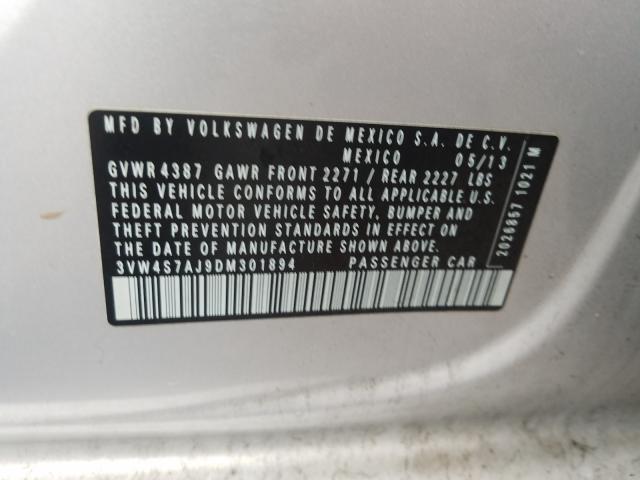 2013 VOLKSWAGEN JETTA GLI 3VW4S7AJ9DM301894