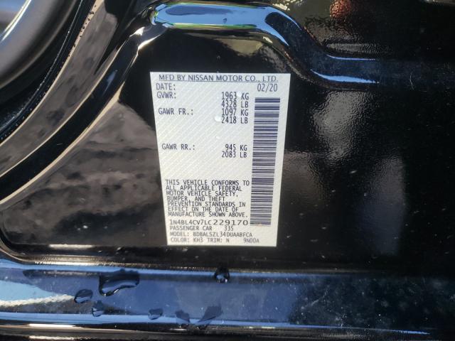 2020 NISSAN ALTIMA SR 1N4BL4CV7LC229170