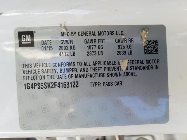 2015 BUICK VERANO 1G4PS5SK2F4163122