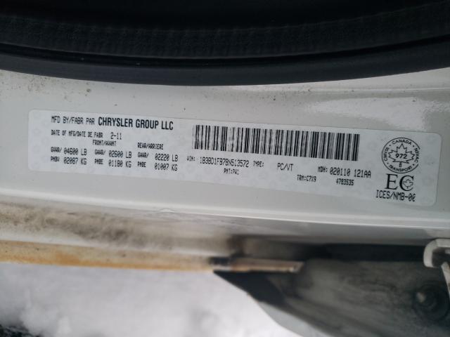 2011 DODGE AVENGER MA 1B3BD1FB7BN513572