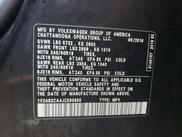 2018 VOLKSWAGEN ATLAS S 1V2AR2CA4JC590650