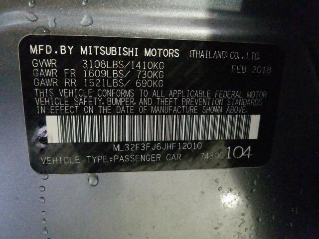 2018 MITSUBISHI MIRAGE G4 ML32F3FJ6JHF12010