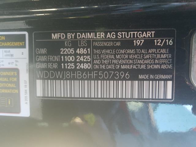 2017 MERCEDES-BENZ C 63 AMG-S WDDWJ8HB6HF507396