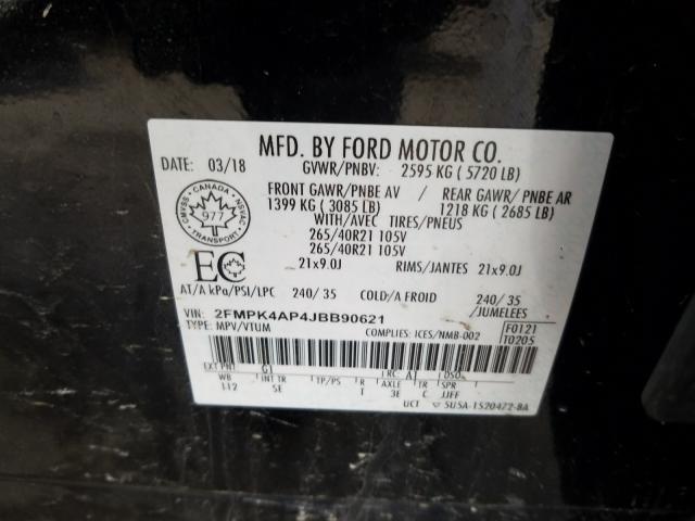 2018 FORD EDGE SPORT 2FMPK4AP4JBB90621