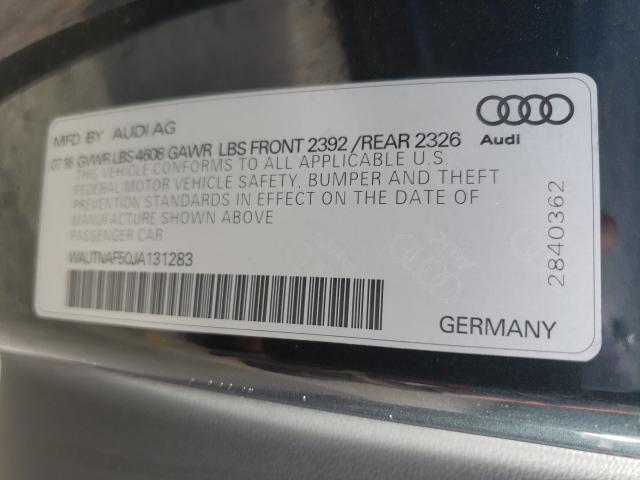 2018 AUDI A5 PREMIUM WAUTNAF50JA131283