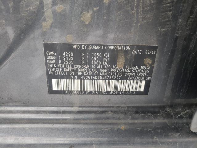 2018 SUBARU IMPREZA PR 4S3GTAD65J3735227