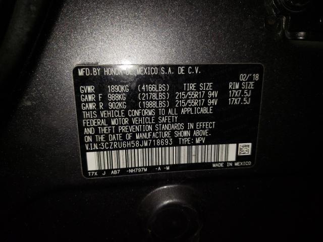 2018 HONDA HR-V EX 3CZRU6H58JM718693
