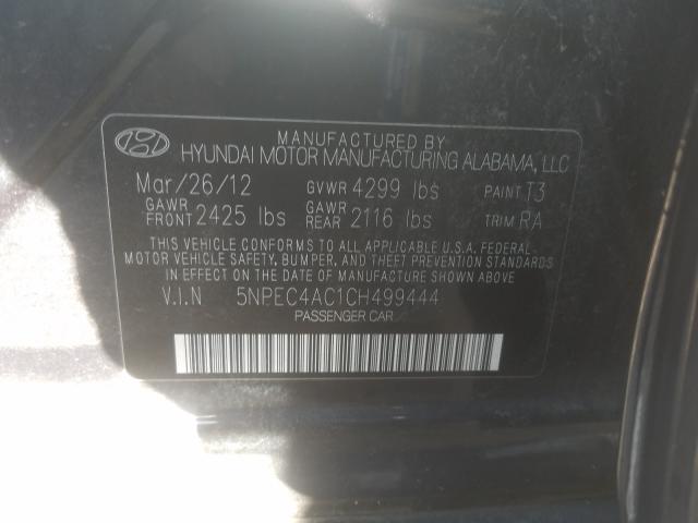 2012 HYUNDAI SONATA 5NPEC4AC1CH499444