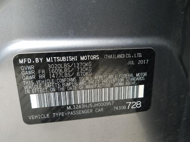 2018 MITSUBISHI MIRAGE ES ML32A3HJ5JH000957