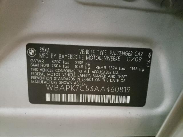 2010 BMW 328 XI WBAPK7C53AA460819