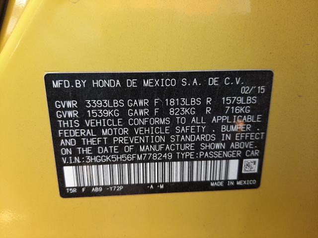 2015 HONDA FIT LX 3HGGK5H56FM778249