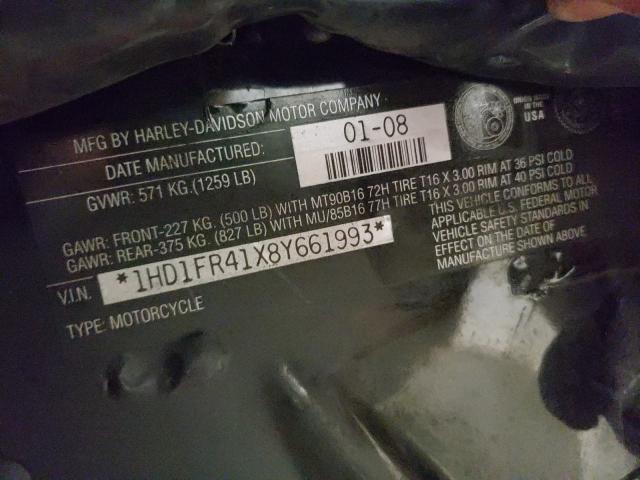 2008 HARLEY-DAVIDSON FLHRC 1HD1FR41X8Y661993