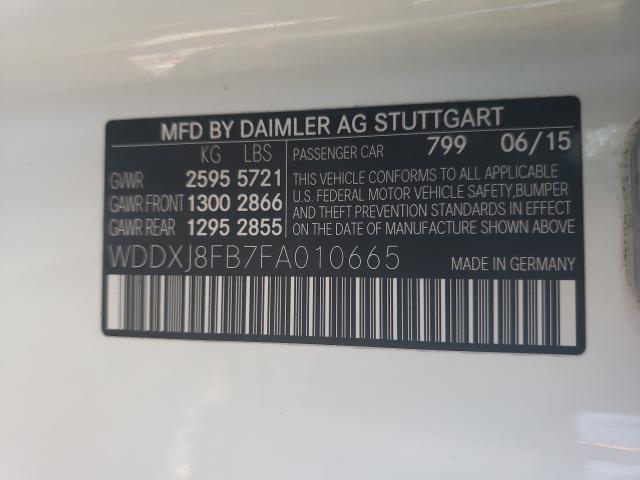2015 MERCEDES-BENZ S 550 WDDXJ8FB7FA010665