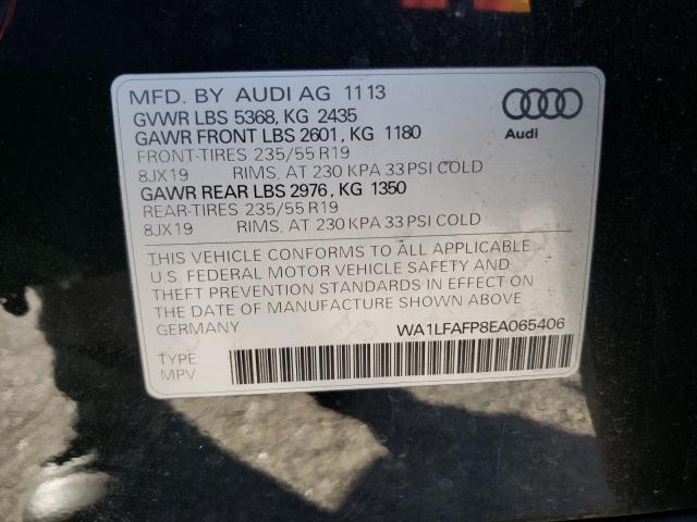 2014 AUDI Q5 PREMIUM WA1LFAFP8EA065406