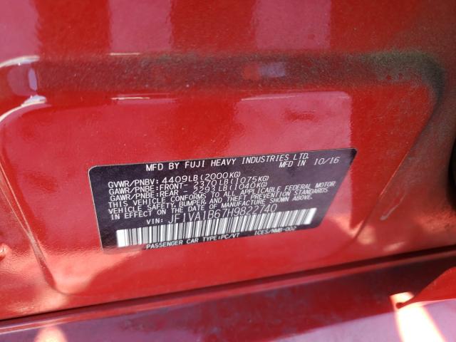 2017 SUBARU WRX JF1VA1B67H9822740
