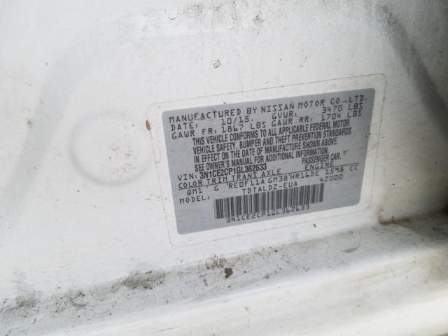 2016 NISSAN VERSA NOTE 3N1CE2CP1GL362633