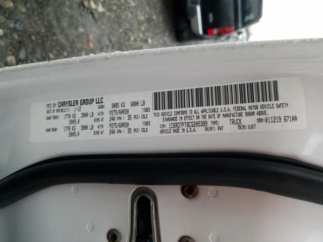 2012 DODGE RAM 1500 L 1C6RD7PT8CS205389