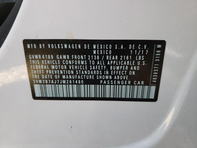 2018 VOLKSWAGEN JETTA S 3VW2B7AJ7JM261480